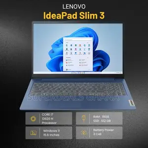 New Laptop Lenovo Ideapad 3 16GB Intel Core i7 SSD 512GB