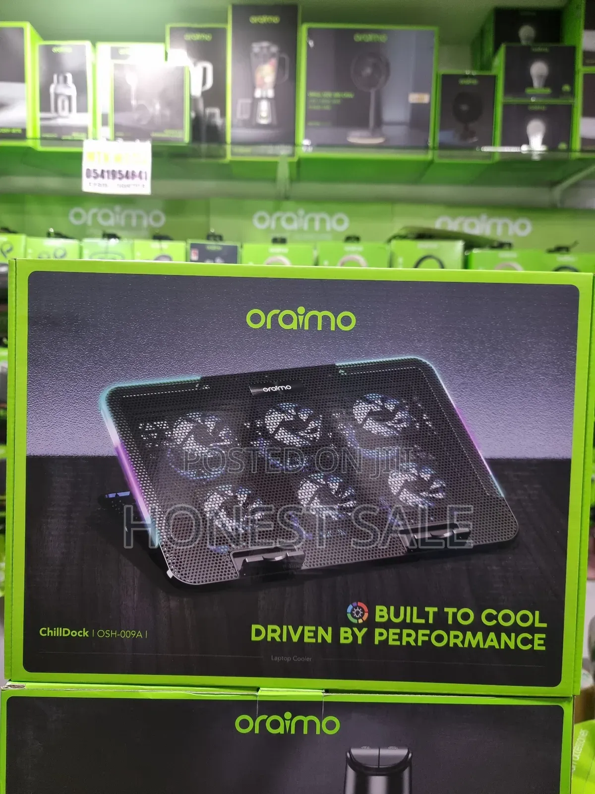 Oraimo Chilldock Dual USB Ports Laptop Cooler