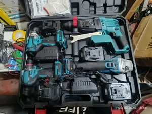 Cordless Power Tools Set With 4 Batteries