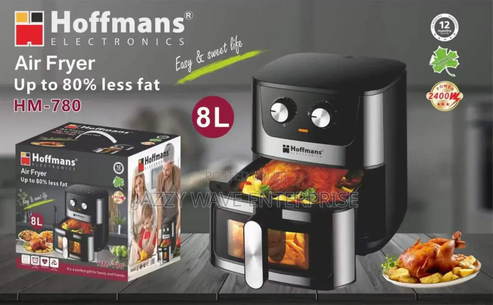 8 Litres Hoffmans Air Fryer