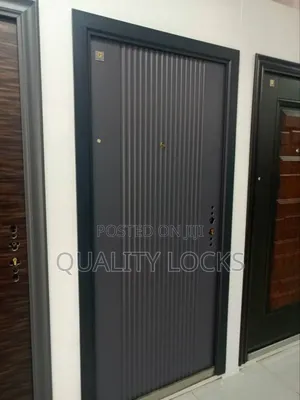 Gray Steel Metal Security Door Available