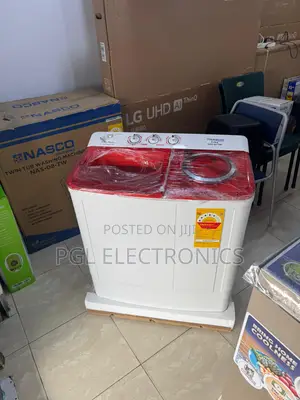 Nasco Twin Top Washing Machine 8kg-Nas-08-Tw Semi Automatic