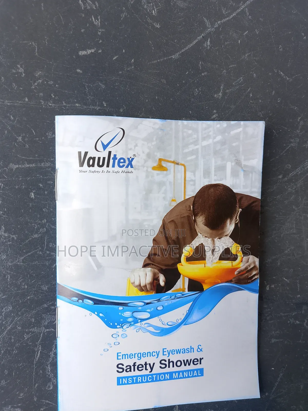 Vaultex Emergency Eye Wash Station<>Stainless Steel.