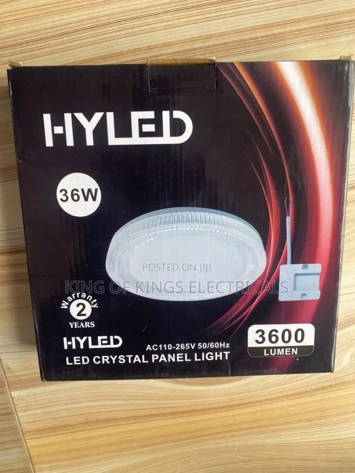 Hyled 36w Led Crystal Panel Light –( Warm and White) 3600 Lumens