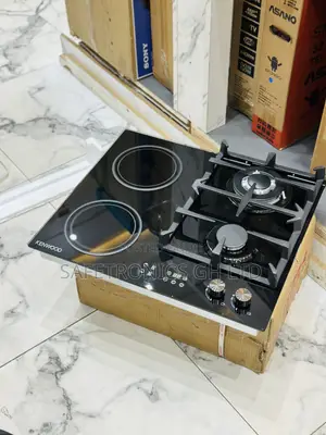 Zealous Sleek Gas Electric 2-2 Hob Built in Kenwood Black
