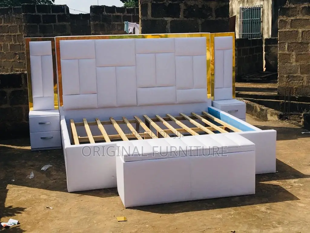 Super King Size Bed Frame Ottoman and Side Drawers Available