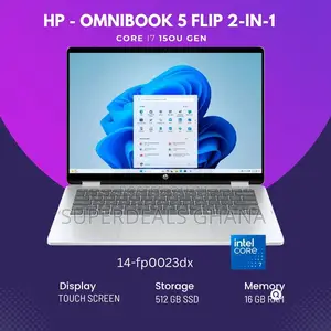 New Laptop HP OmniBook 5 Flip 14-fp0023dx 16GB Intel Core i7 SSD 512GB