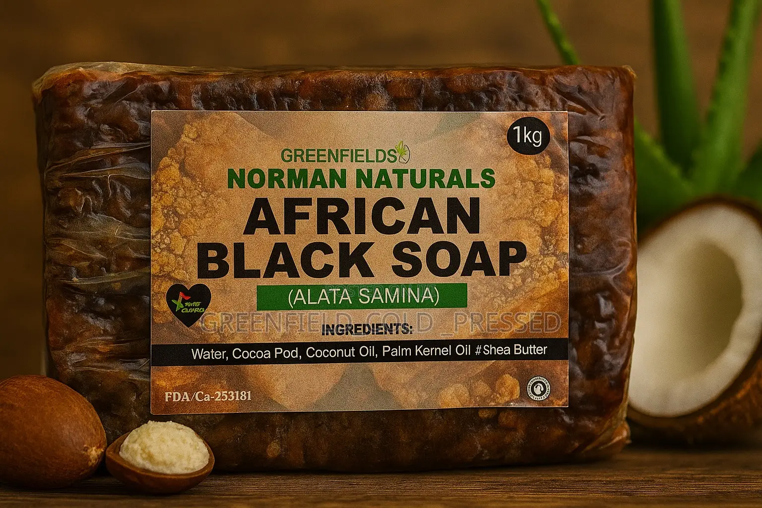 Black Soap 1kg Bars