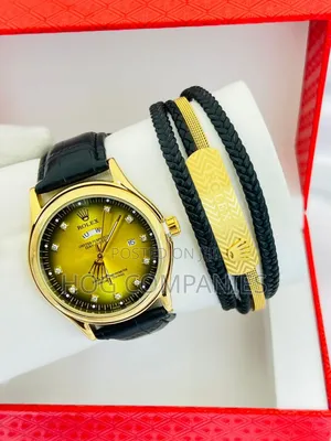 High Quality Rolex Watch and Bracelet Gift Set Package - Fast Delivery