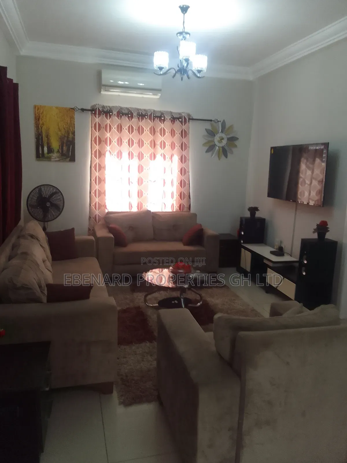 Furnished 3bdrm House in Ebenard Properties, Spintex for rent