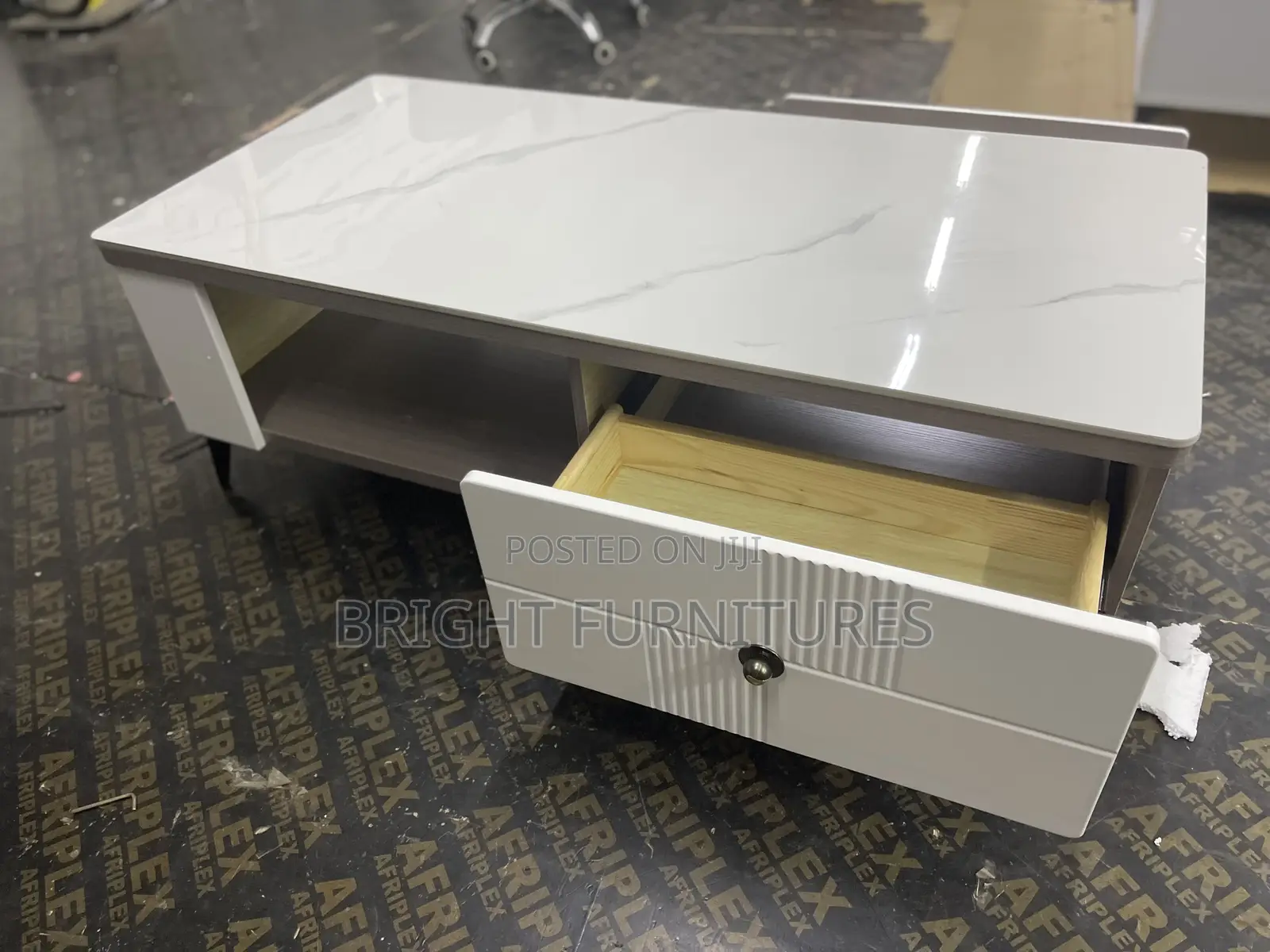 Center Table With Double Sided Drawers