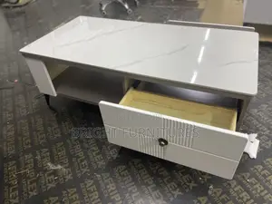 Center Table With Double Sided Drawers