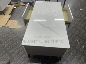 Center Table With Double Sided Drawers