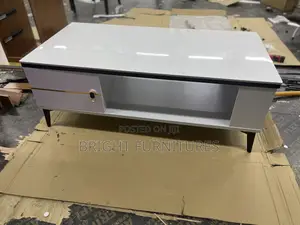 Center Table With Double Sided Drawers