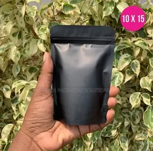 Matte Black Windowless Foil Pouches