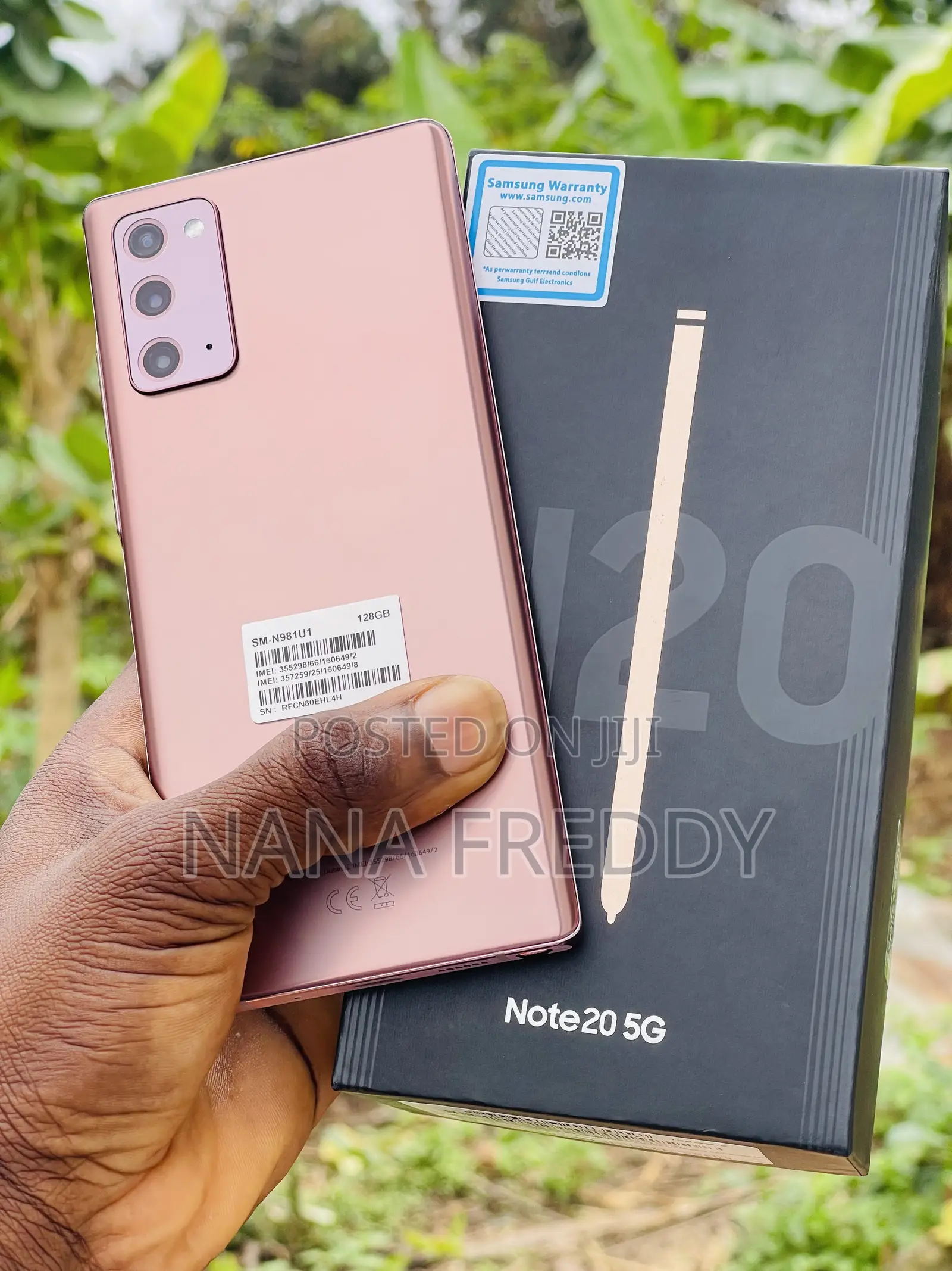 New Samsung Galaxy Note 20 5G 128 GB Bronze