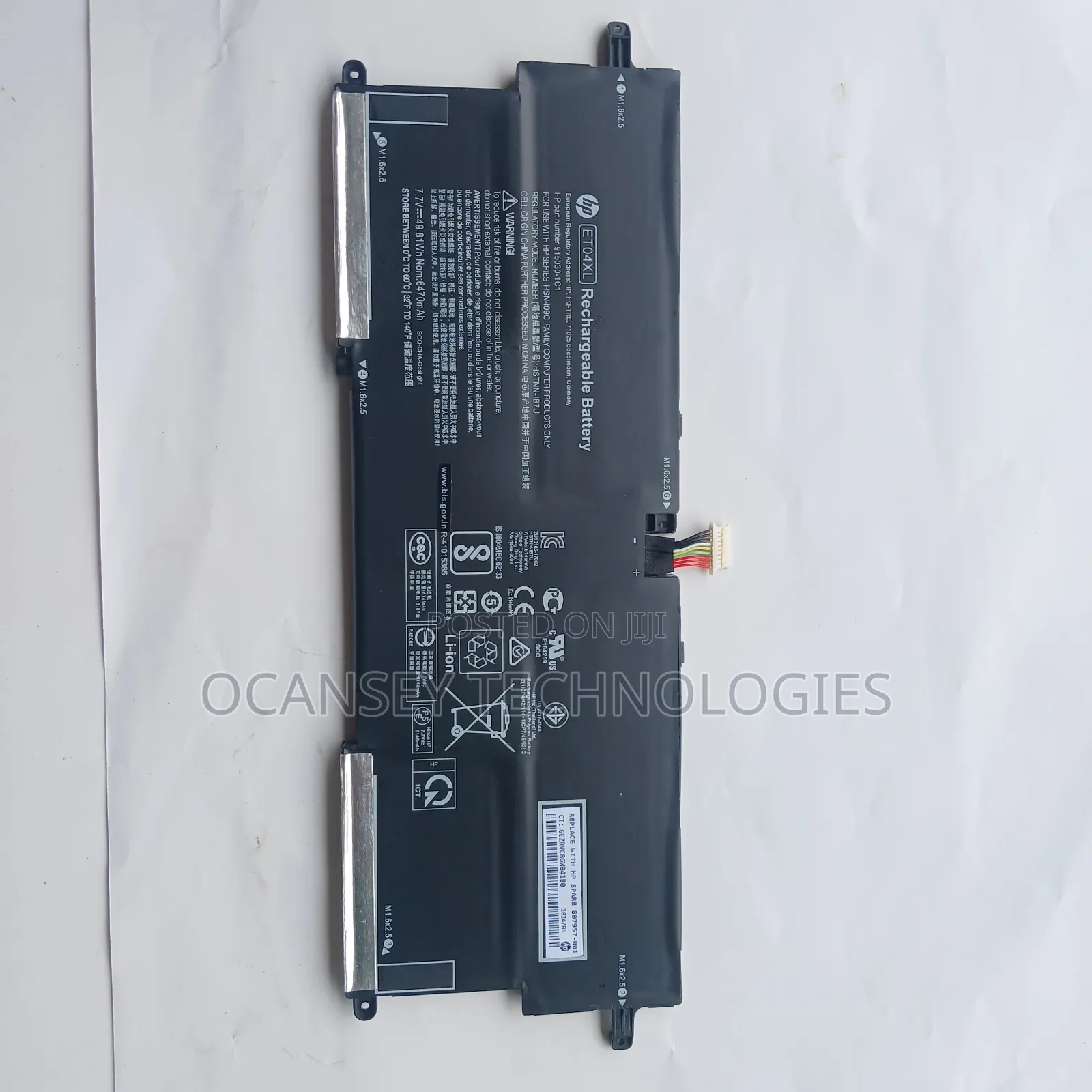 Hp Original Et04xl Battery For Elitebook X360 1020 G2 Series