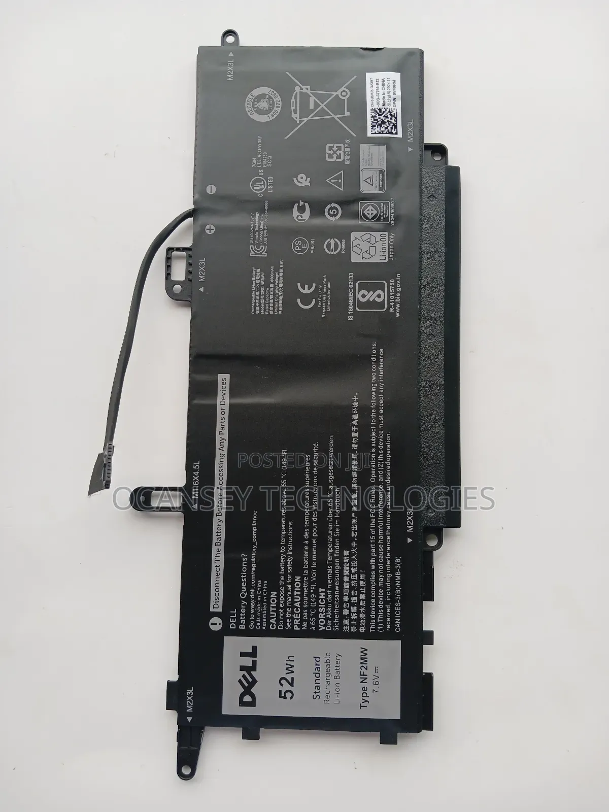 Original Dell Nf2mw Battery For Latitude 7400 2-in-1 / 9410 2-in-1