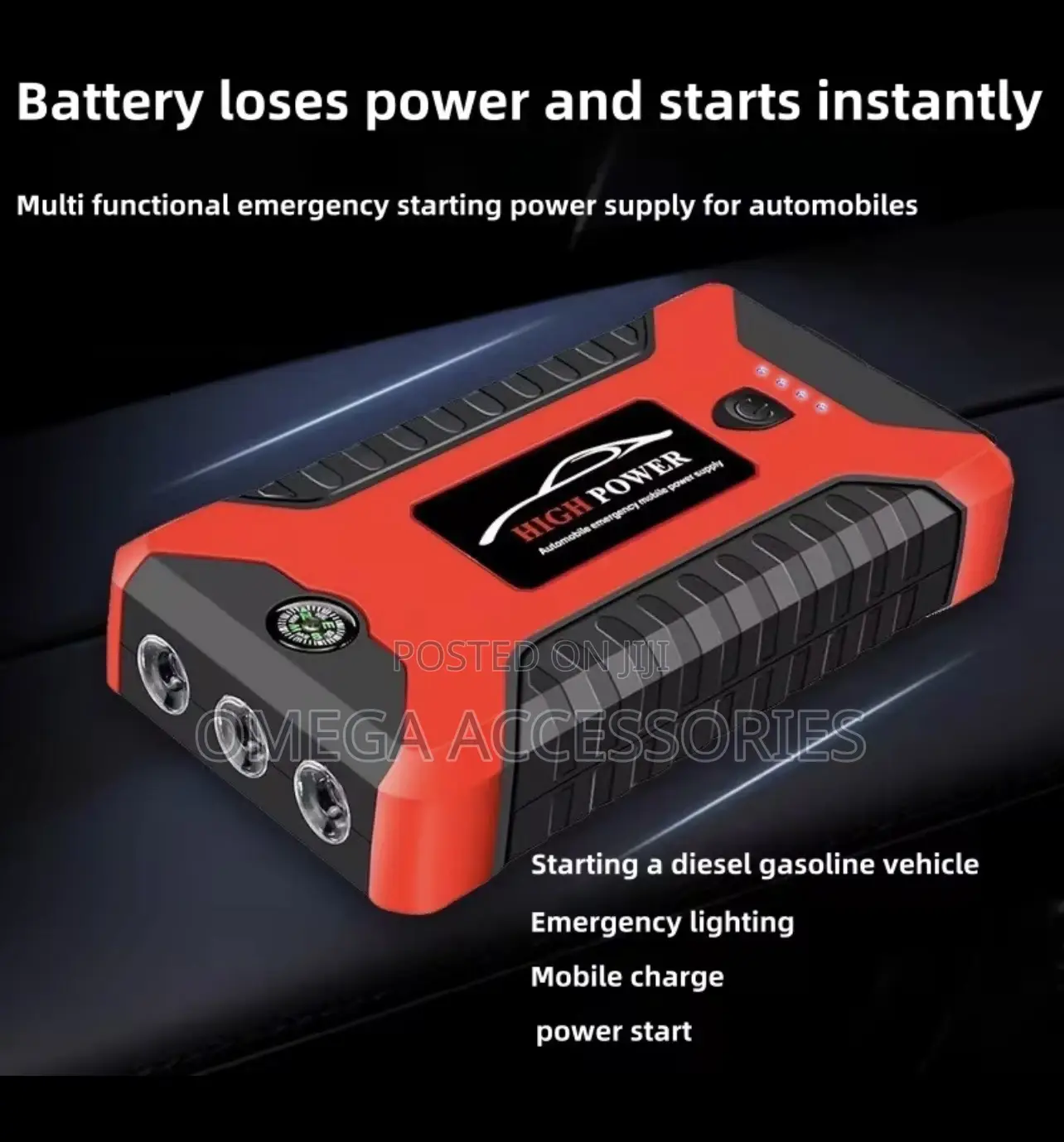 Car Battery Jumper and Tire Pump