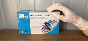 Disposable White Nitrile Gloves