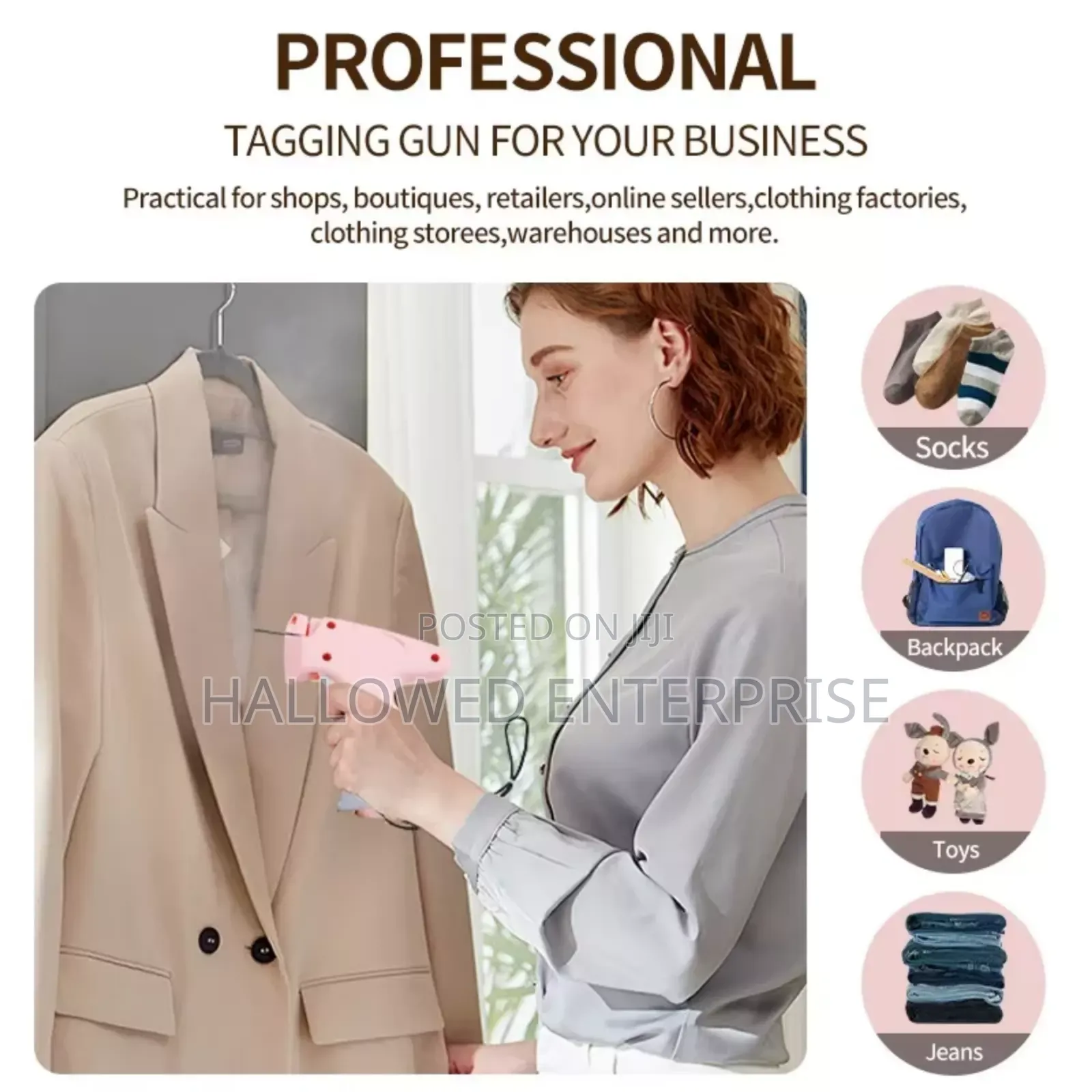 Clothes, Label Fastener, Mending Tag Gun With Free 1000 Pins