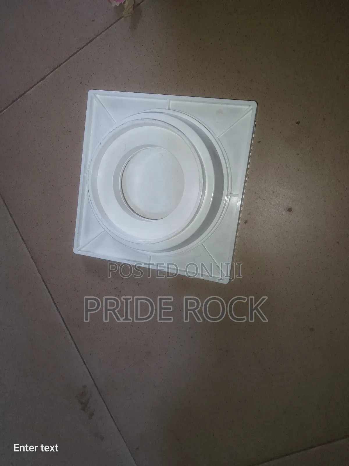 Plastic Floor Drain 4*3*2, White and Grey