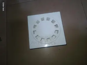 Plastic Floor Drain 4*3*2, White and Grey