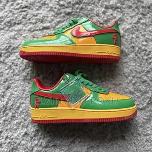 Lil Yachty Concrete Boys Air Force 1 "Lucky Green/Mystic Red" Sneakers