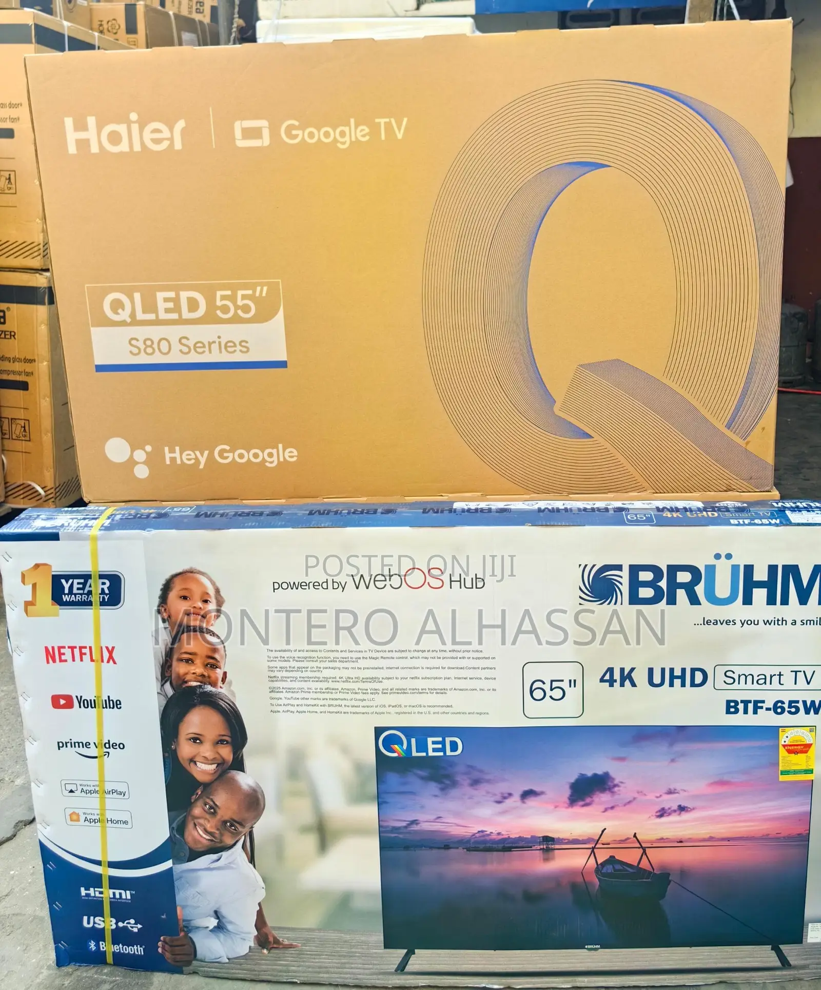 Haier 55’Qled 4k Voice Control Tv