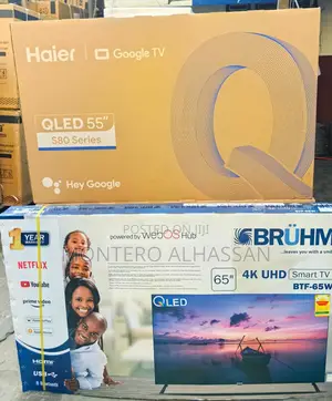 Haier 55’Qled 4k Voice Control Tv