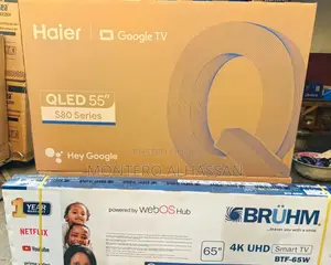 Haier 55’Qled 4k Voice Control Tv