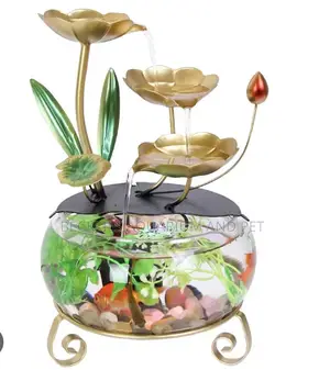 Table Top Aquarium With Mini Water Fountain