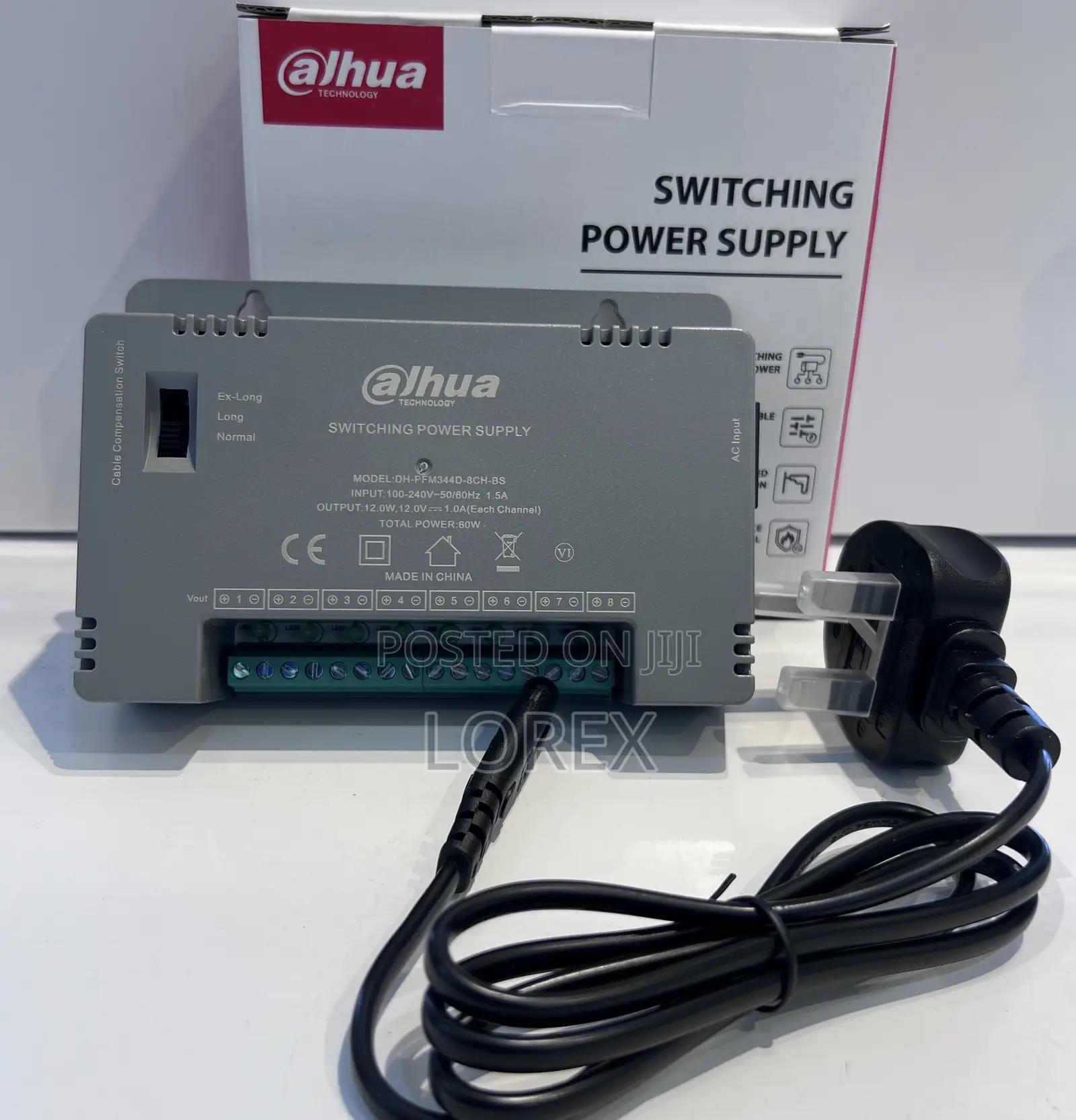 Dahua 8ch Power Supply Switch 10a Pfm344d-8ch