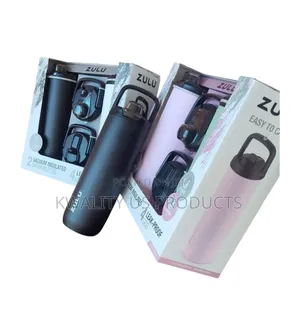 Zulu Vacuum Insulated Water Bottle With 2 Lids - 710ml
