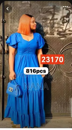 Long Puffed Hand Dress