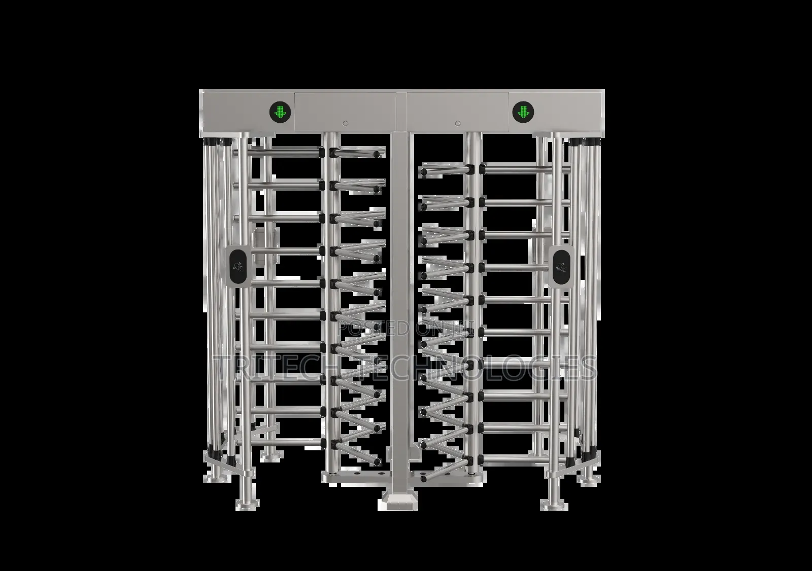 Westa Dual Lane Full Height Turnstile Gate for High Access Control
