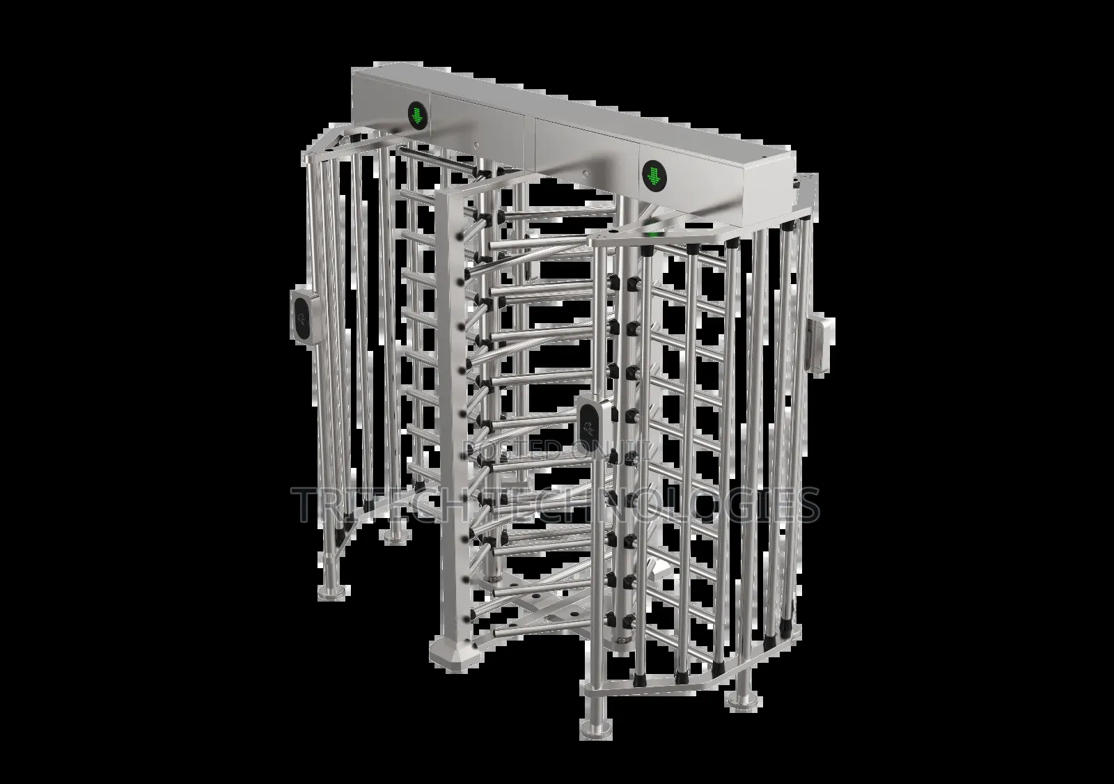 Westa Dual Lane Full Height Turnstile Gate for High Access Control