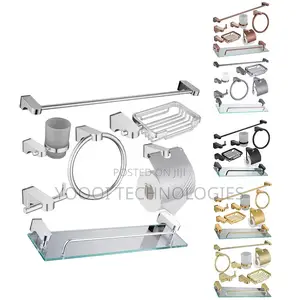 Chrome Towel Rack Bathroom Accessories Set
