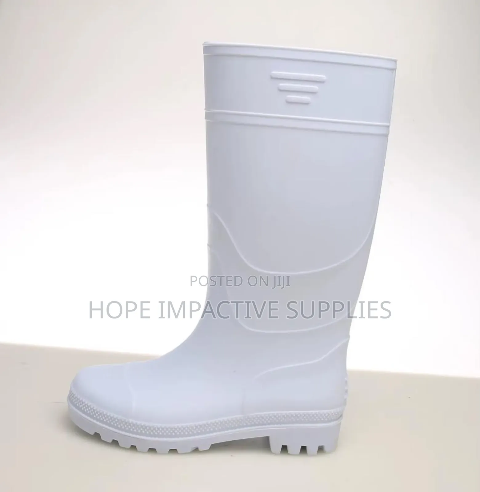 Quality White Wellington Boots<>Non Steel Toe.