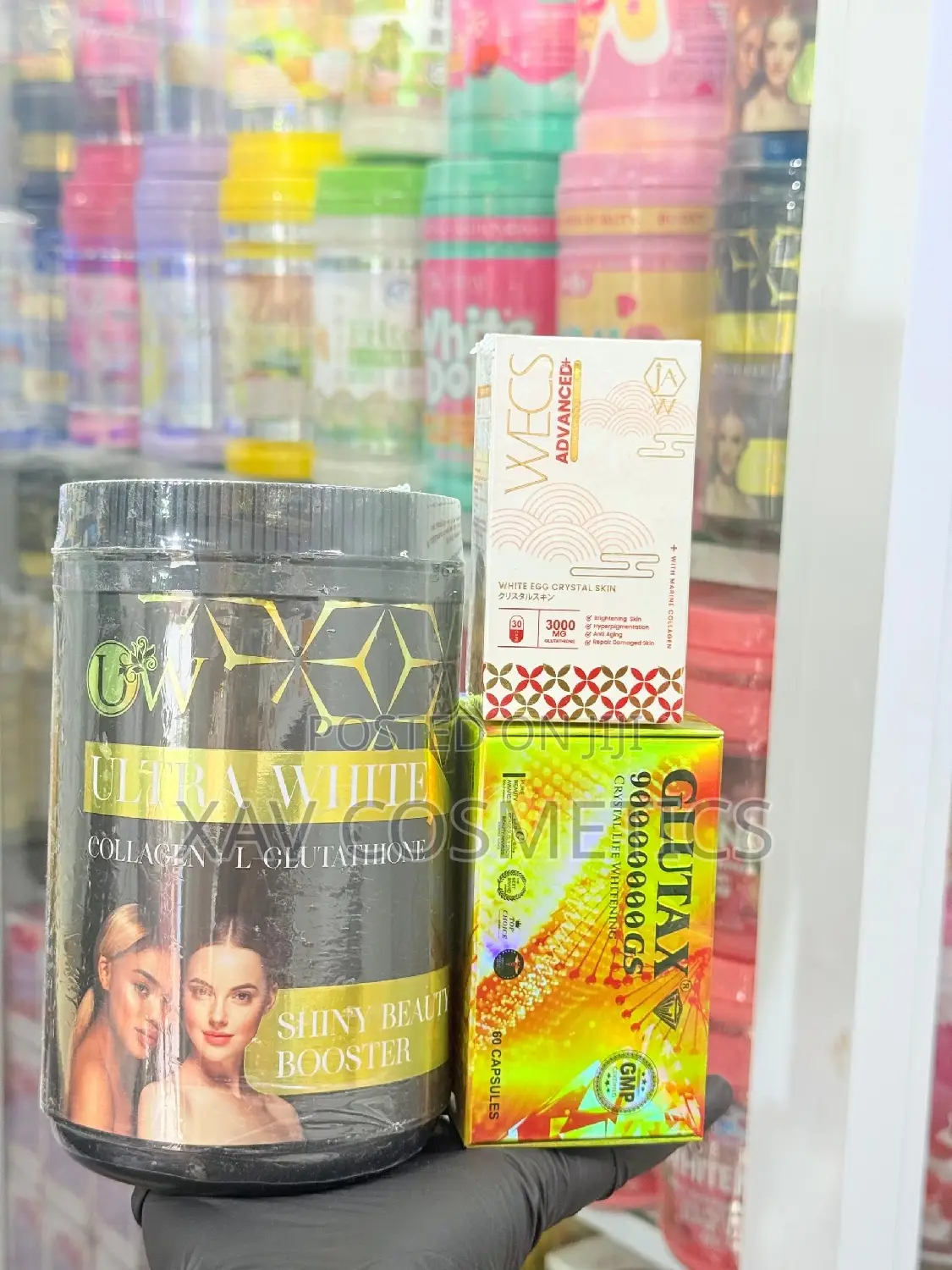 Ultra White, Jaw Wecs and Glutax for Skin Whitening