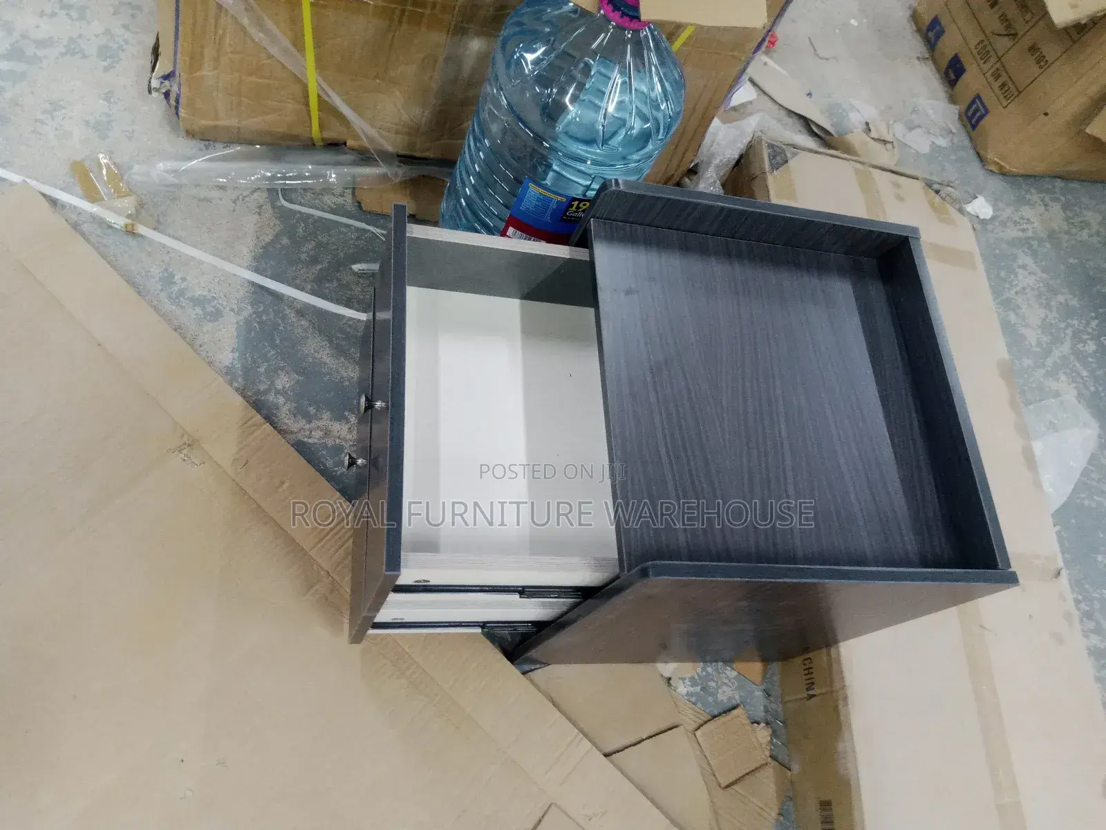Gray Color Bedside Table (Night Stand)