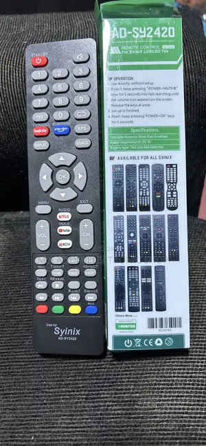 Remote Control for Syinix Led TVS ( Universal for Most TVS )