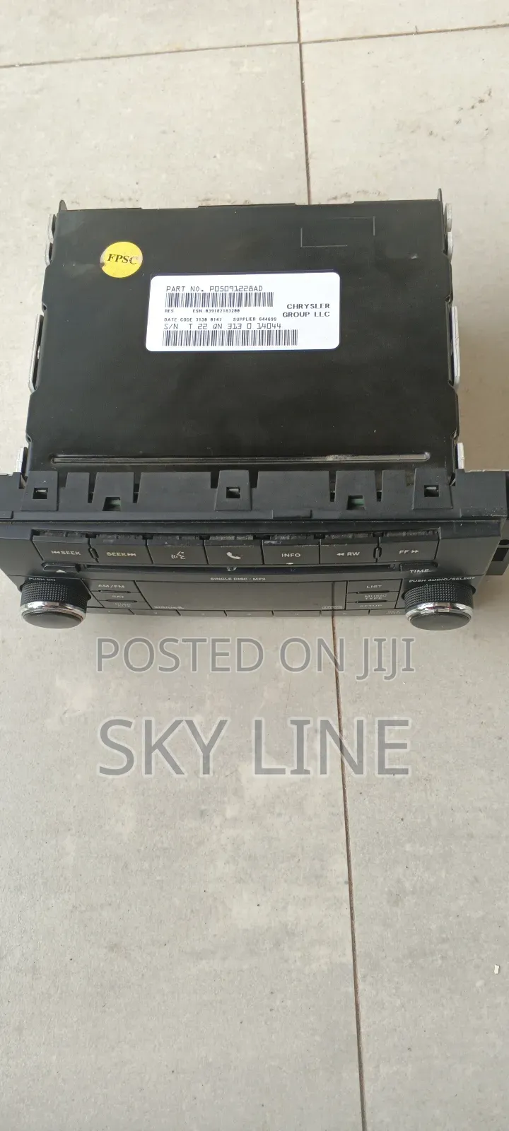 “Original Chrysler / Dodge / Jeep Car Stereo (Oem) – Aux, Mp3, Cd”