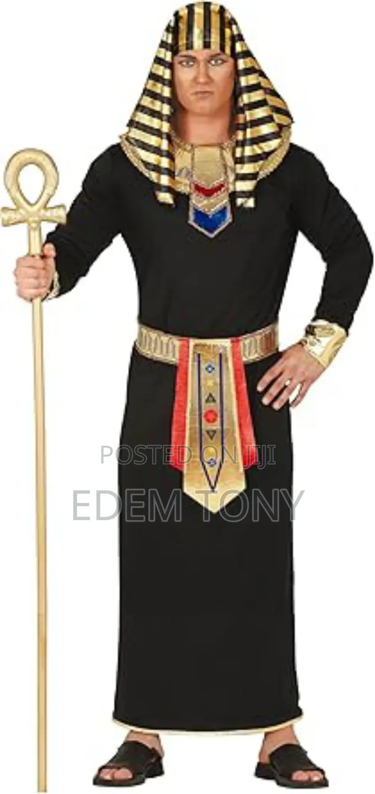 Mens Egyptian Pharaoh Fancy Dress Costume Men