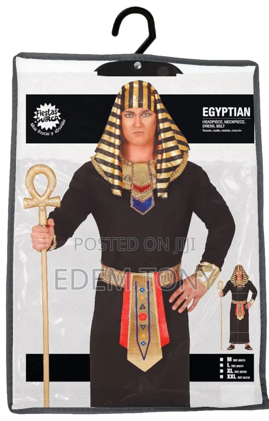 Mens Egyptian Pharaoh Fancy Dress Costume Men