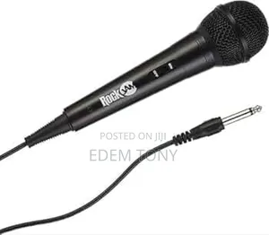 Rockjam Karaoke Microphone 3m Wired in Black
