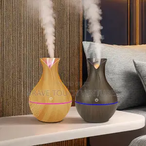Portable Wood Air Humidifier Cool Mist Oil Diffuser