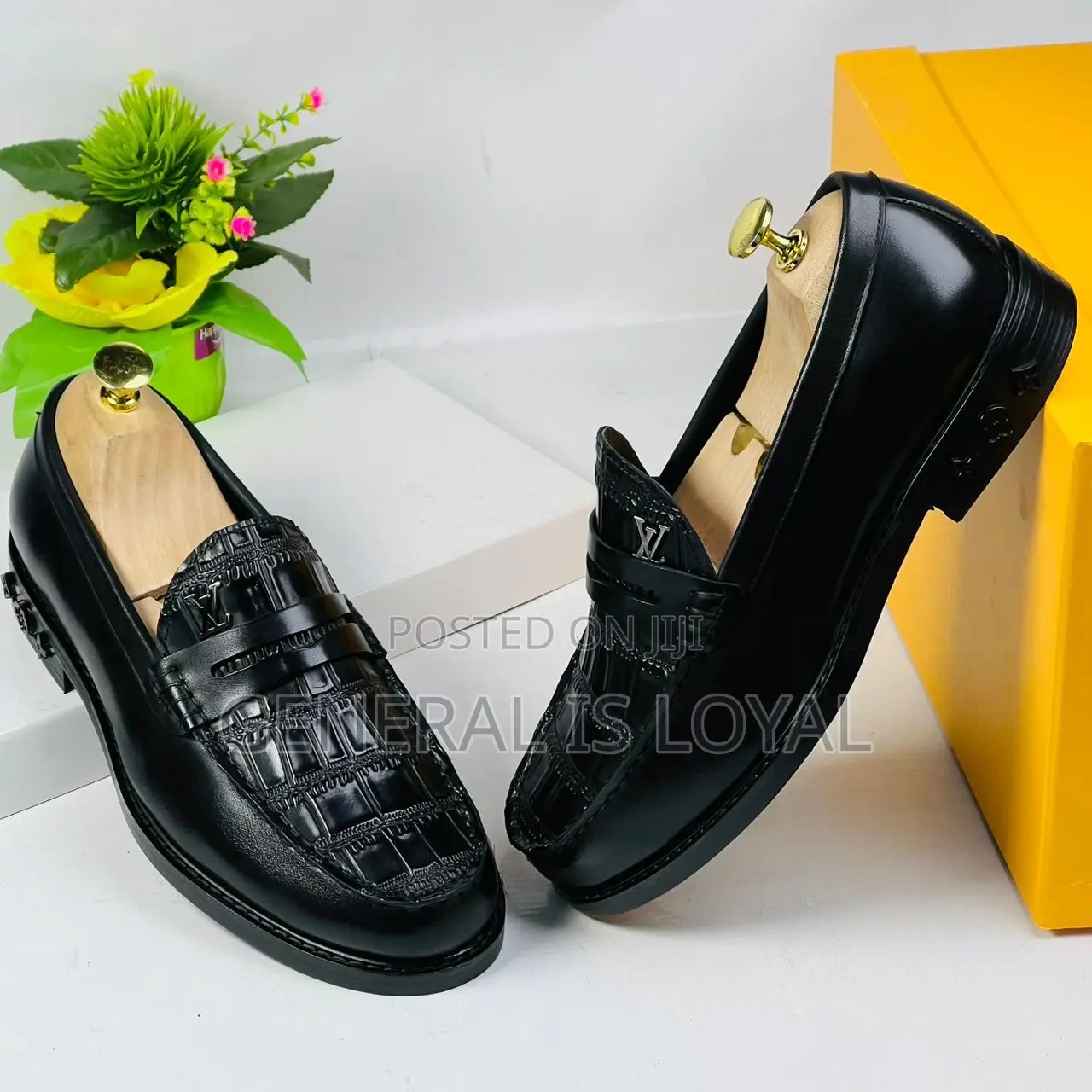 Louis Vuitton Black Classic Men Loafers Shoe