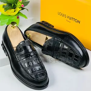 Louis Vuitton Black Classic Men Loafers Shoe