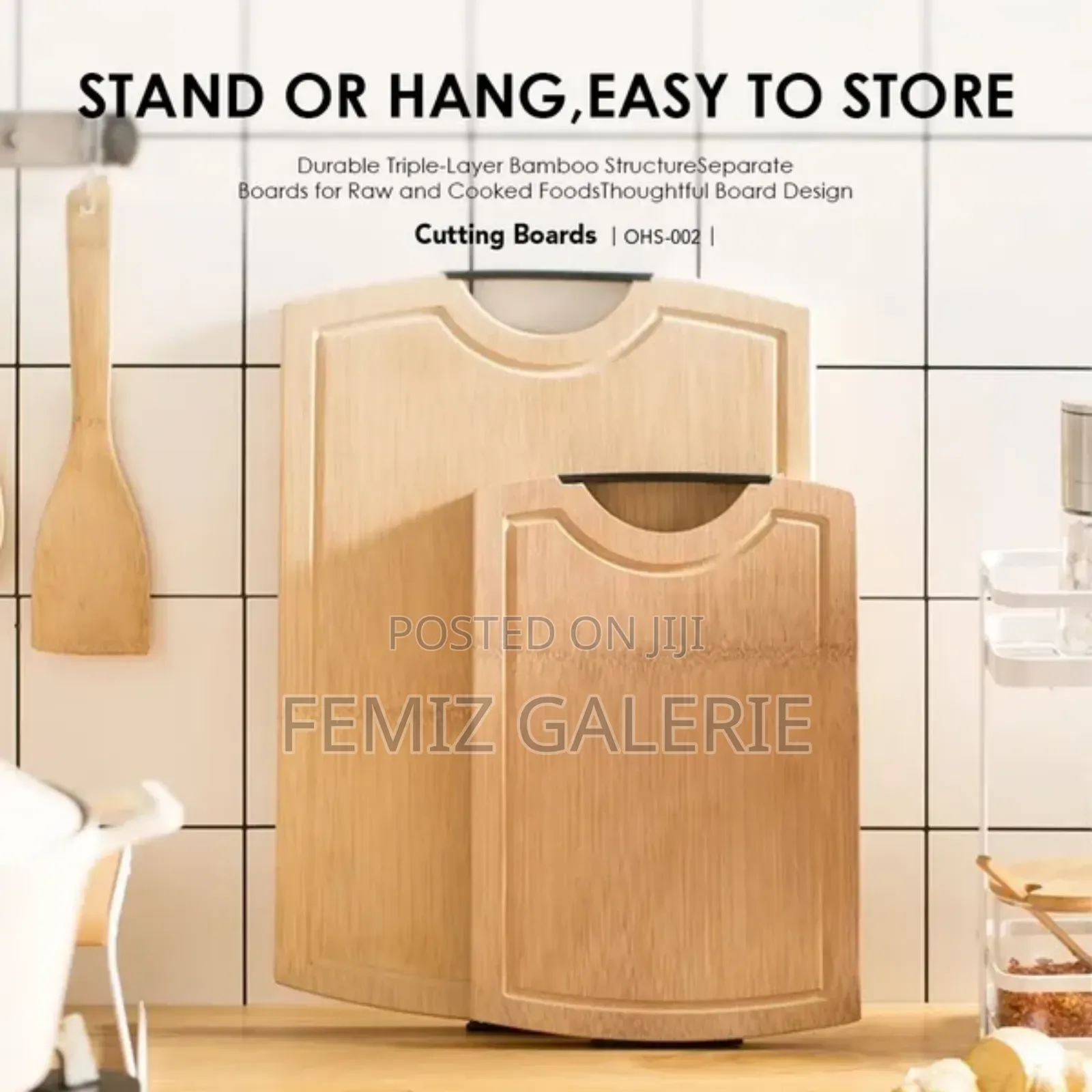 Oraimo Purechop Durable Bamboo Structure Cutting Boards